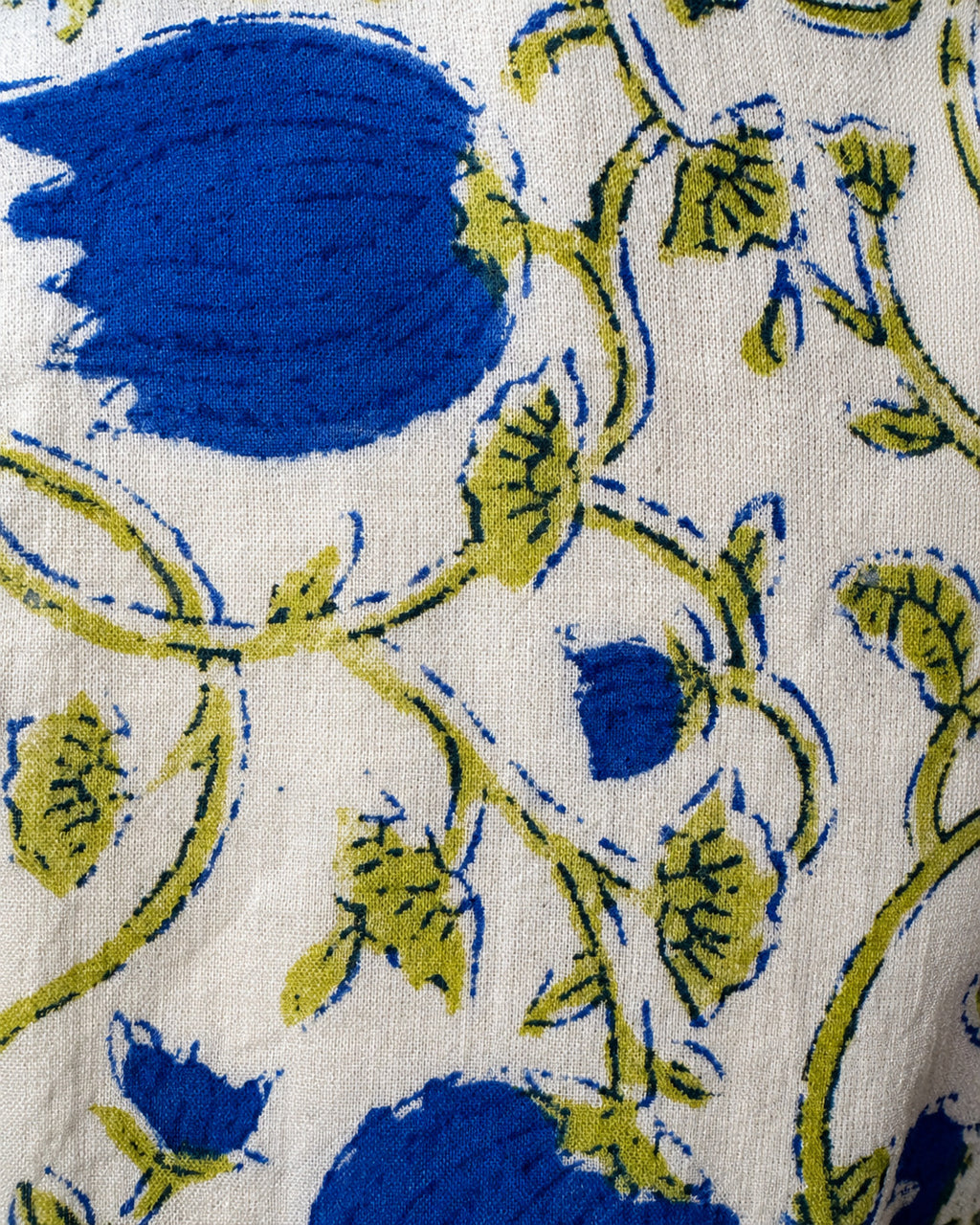 Kaftán Medio Estampado · Floral Azul