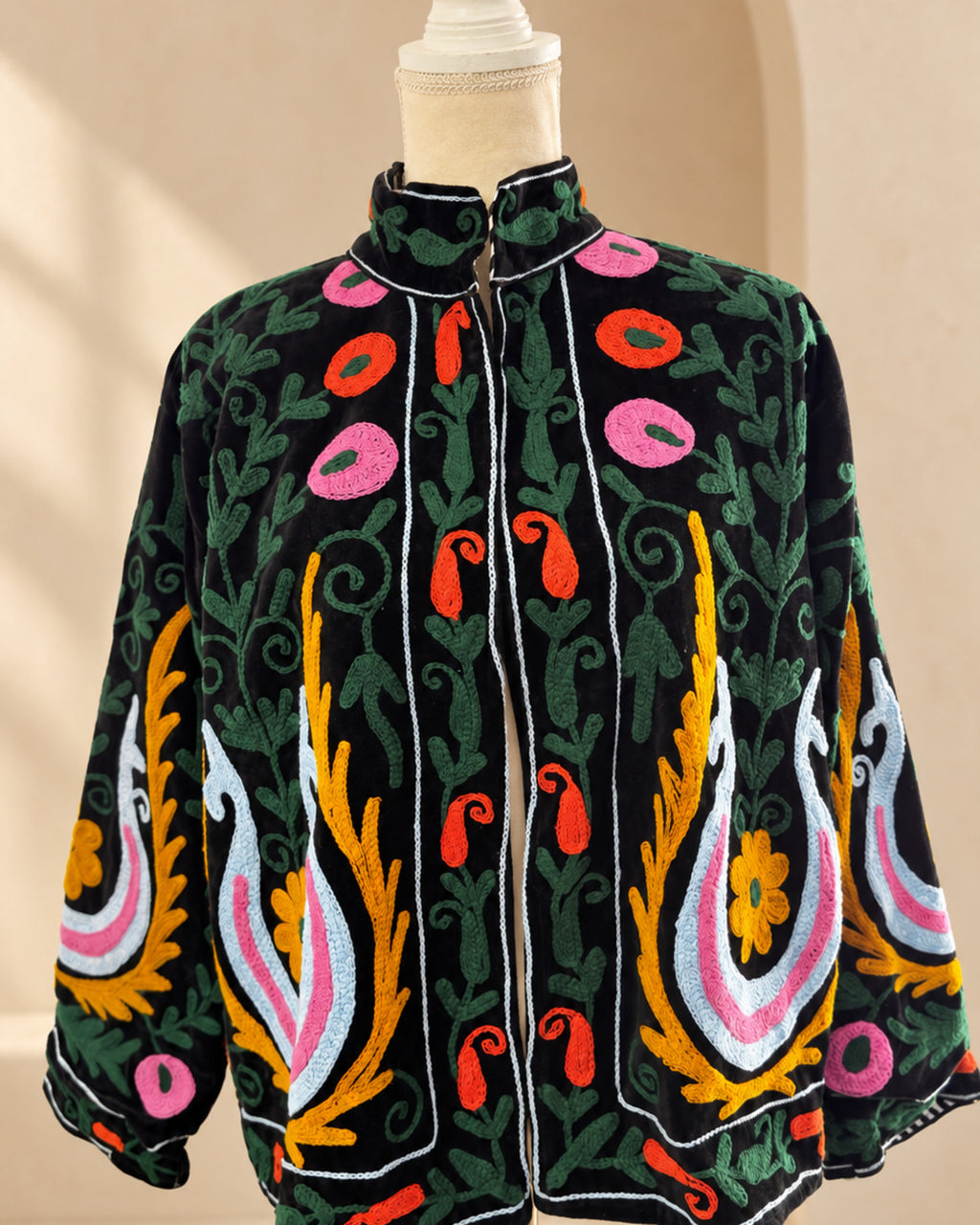 Blazer Suzani Velvet · Negro Multicolores