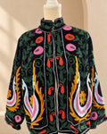 Blazer Suzani Velvet · Negro Multicolores
