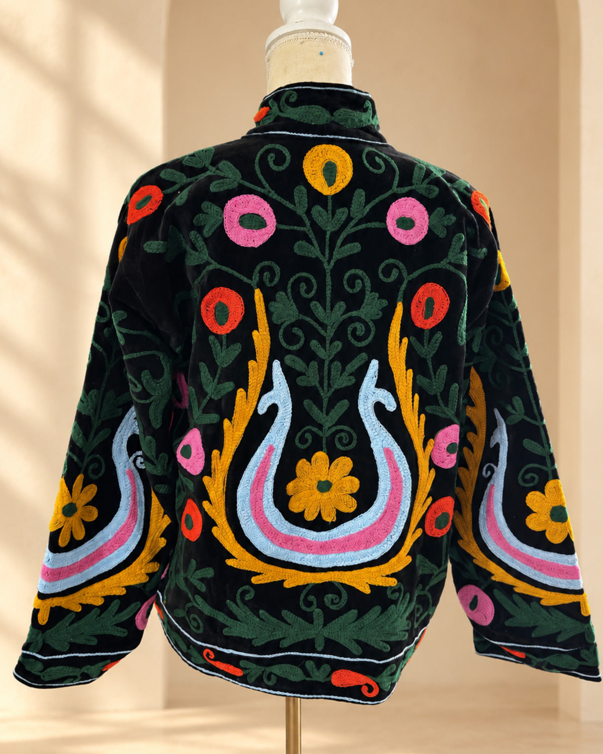 Blazer Suzani Velvet · Negro Multicolores