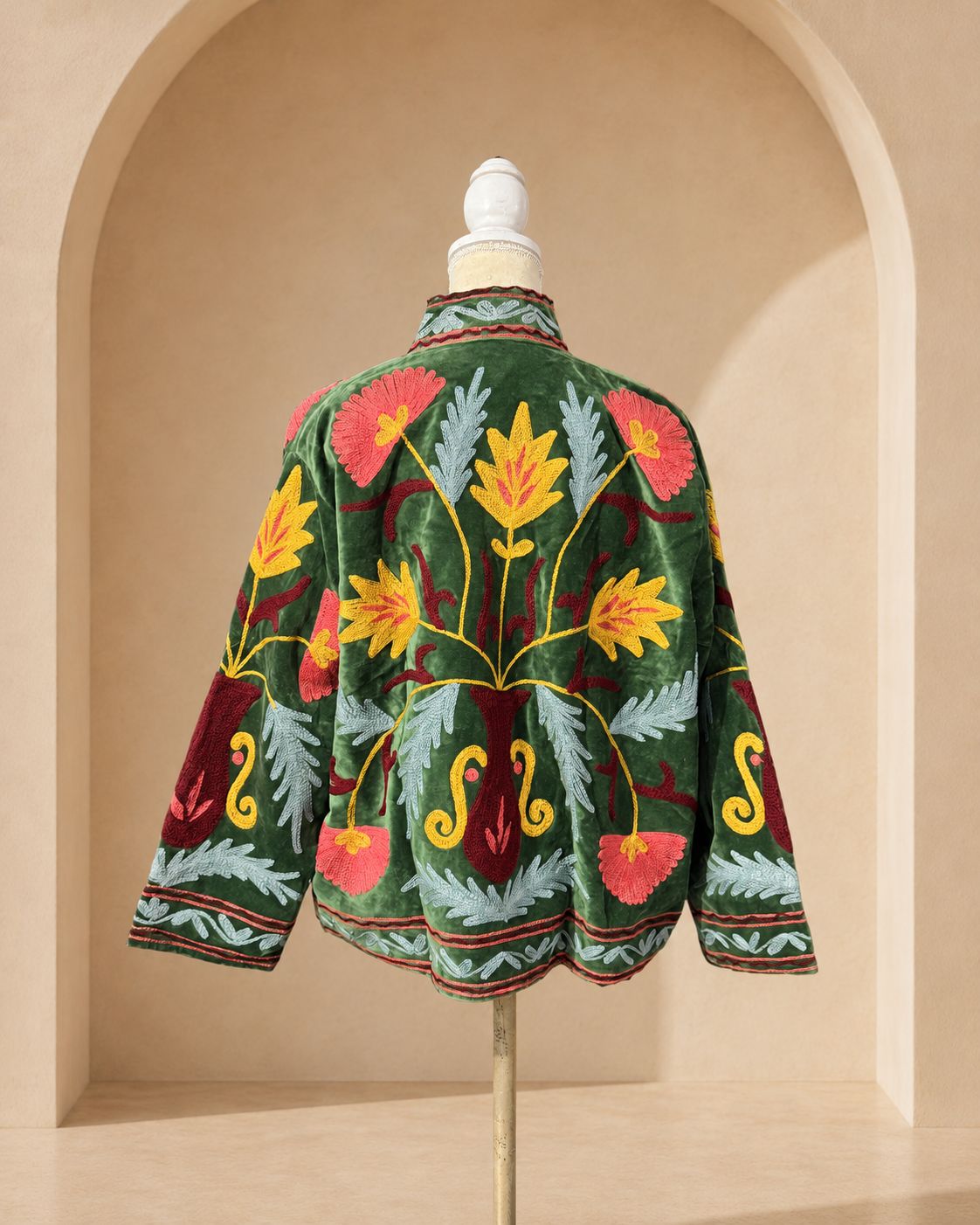 Blazer Suzani Velvet · Verde Olivo