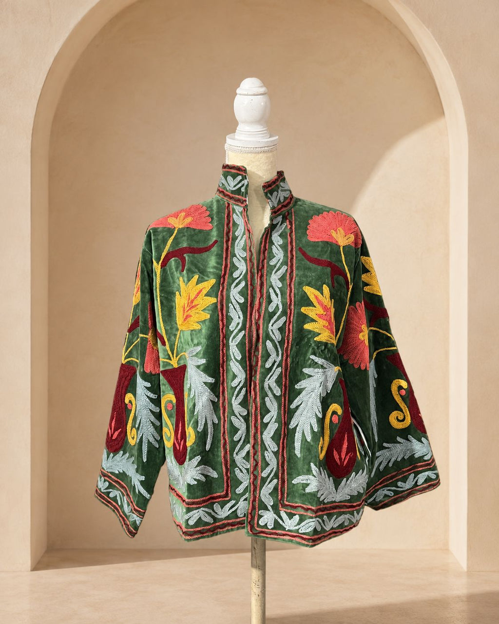 Blazer Suzani Velvet · Verde Olivo