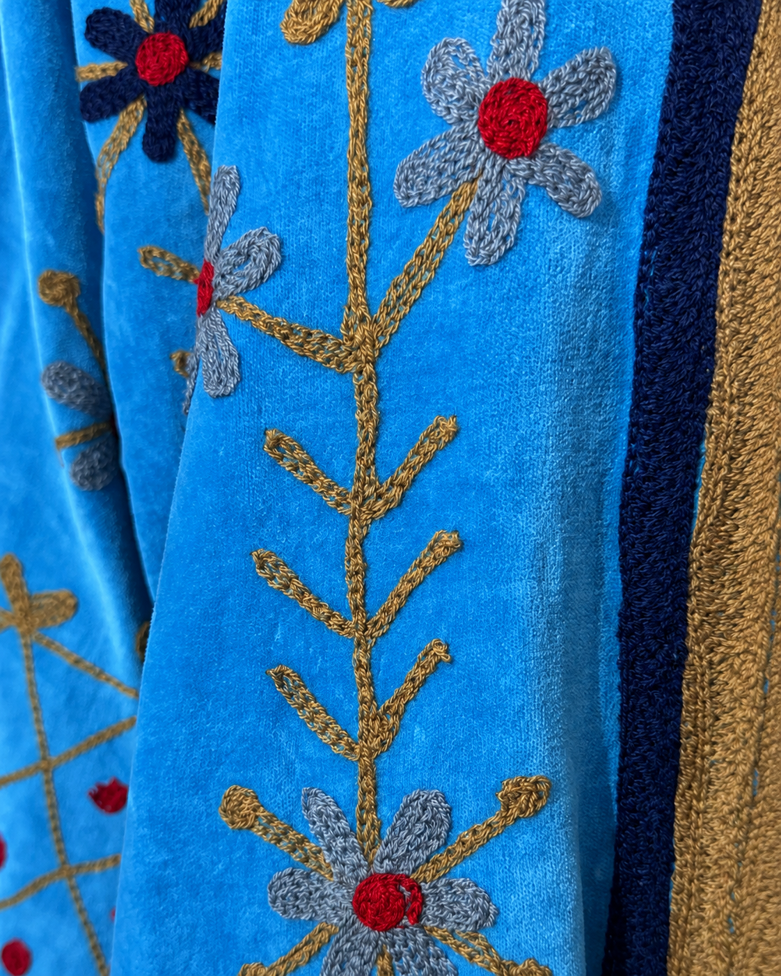 Blazer Suzani Velvet · Jardín Turquesa
