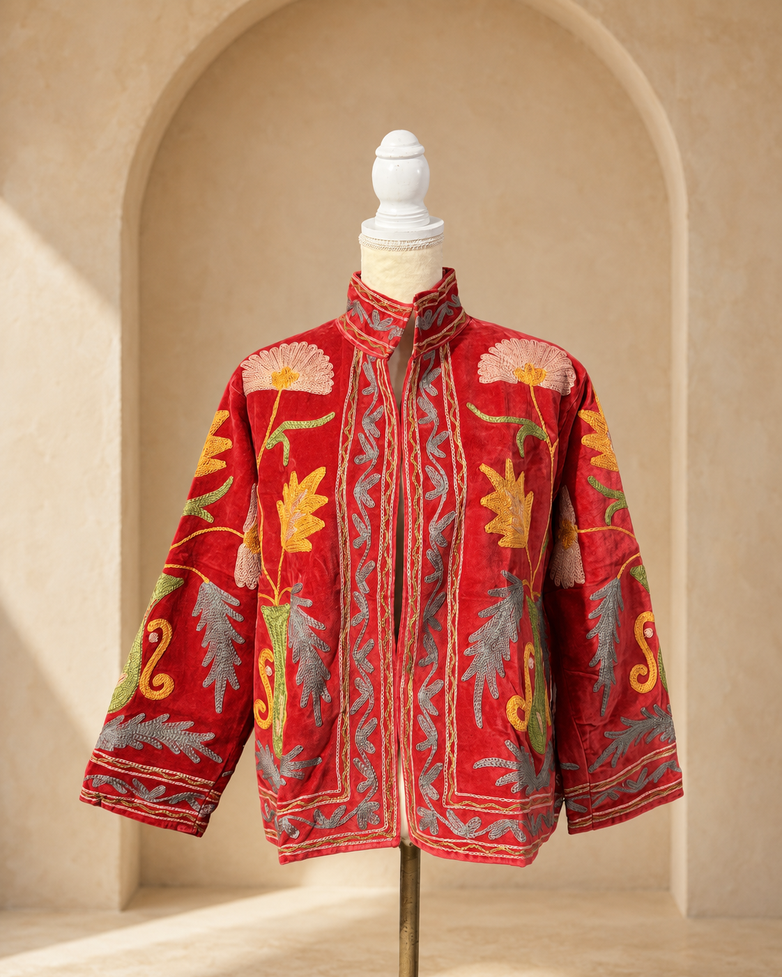 Blazer Suzani Velvet · Jardín Carmesí