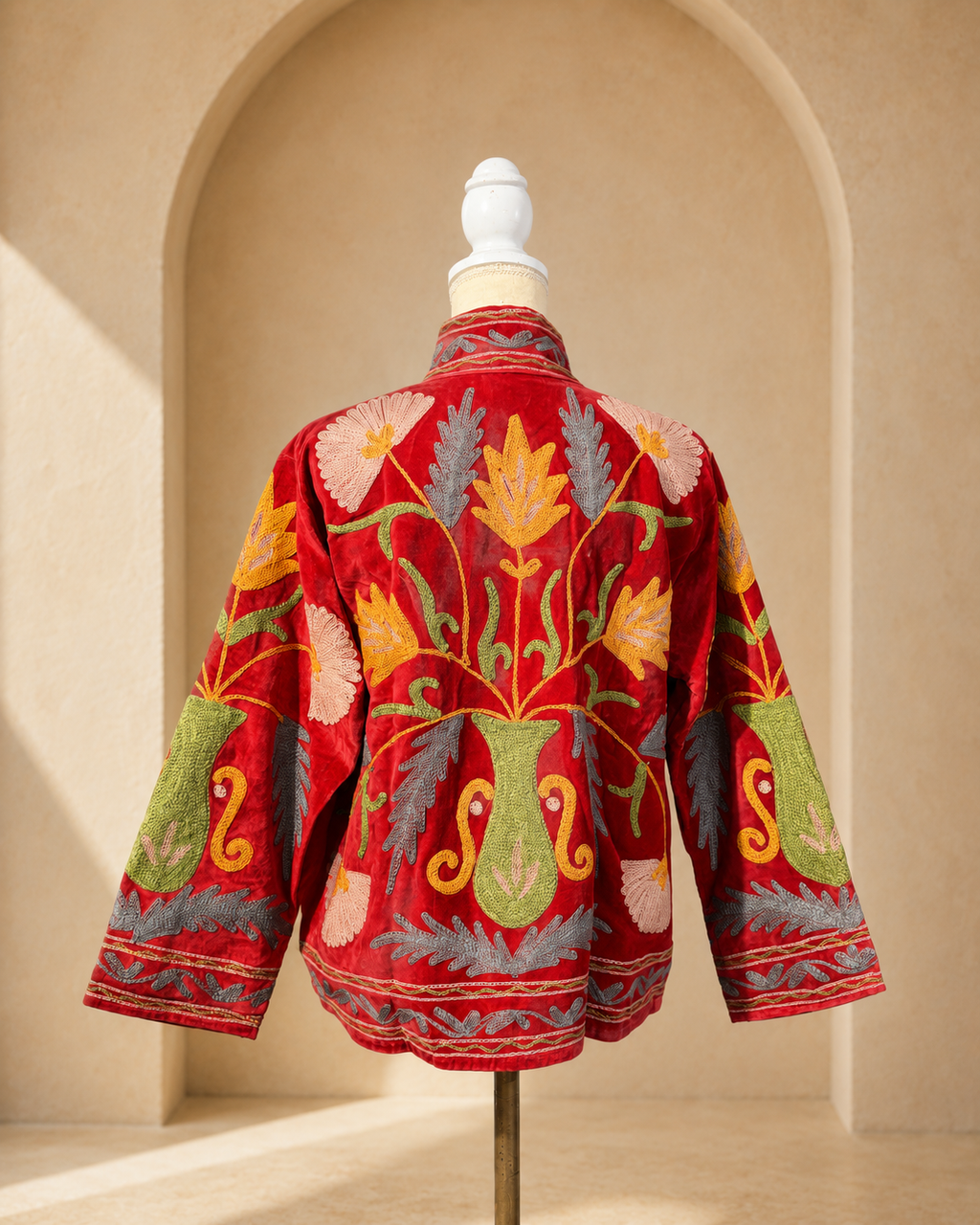 Blazer Suzani Velvet · Jardín Carmesí