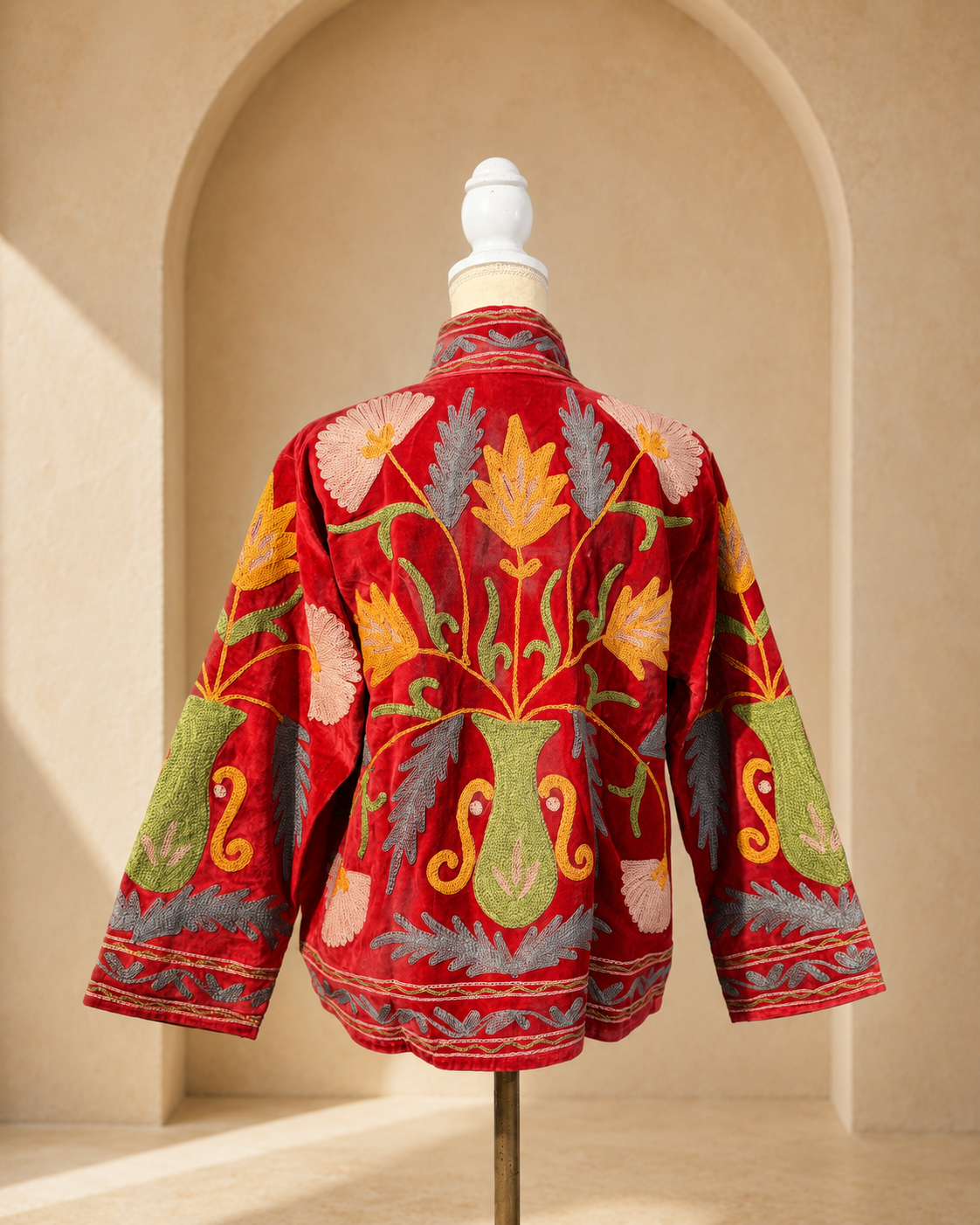 Blazer Suzani Velvet · Jardín Carmesí