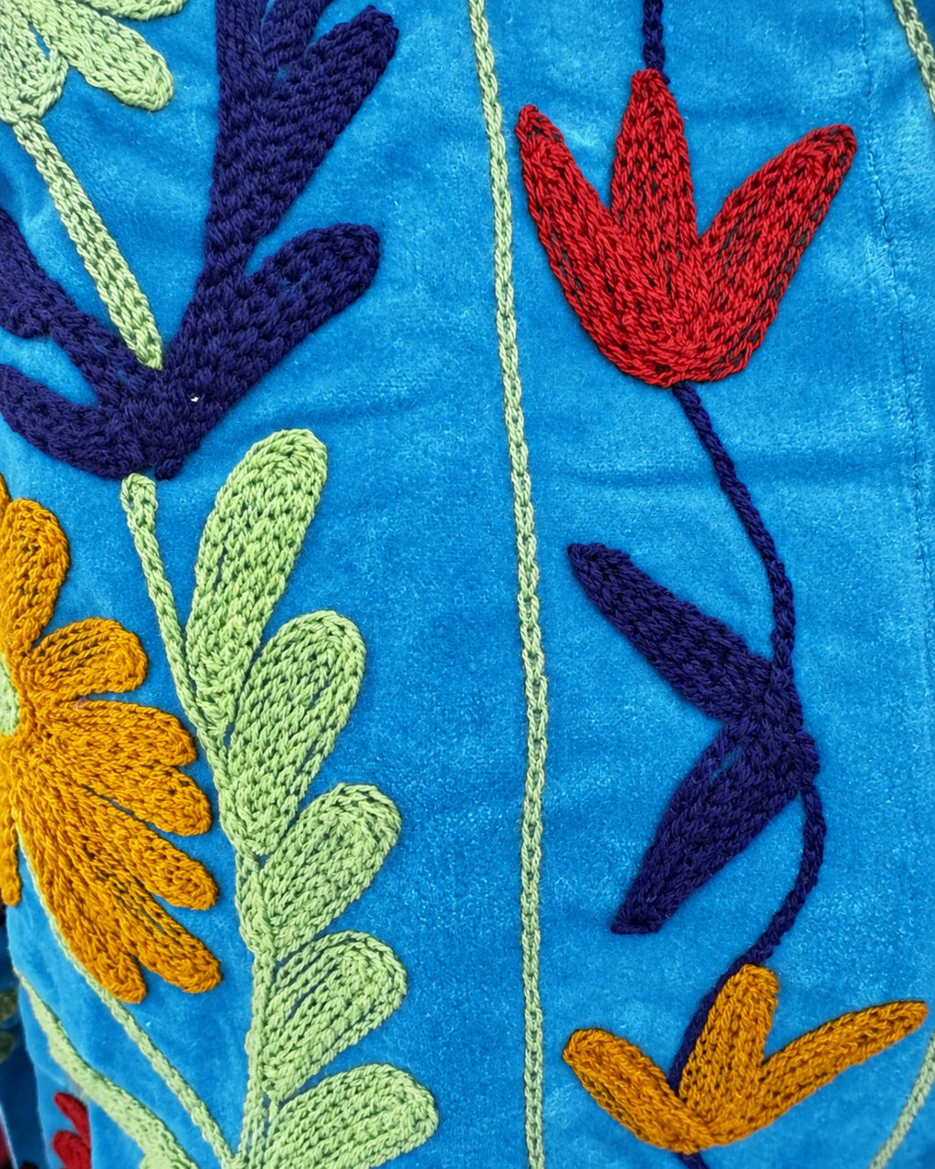 Blazer Suzani Velvet · Azul Turquesa Multicolor