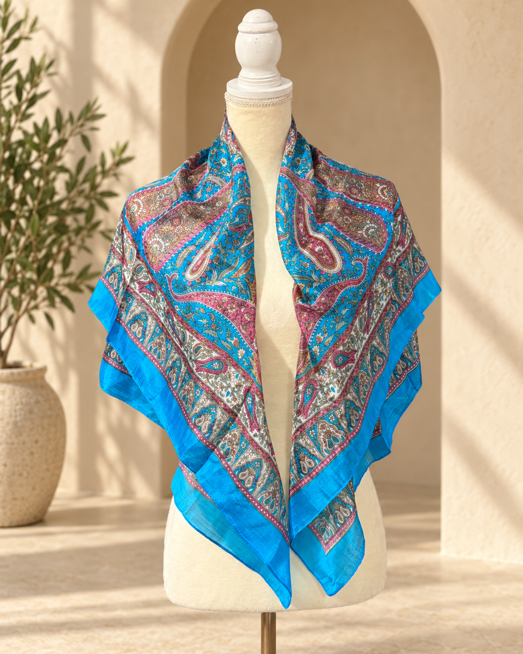 Mascada Paisley · Turquesa