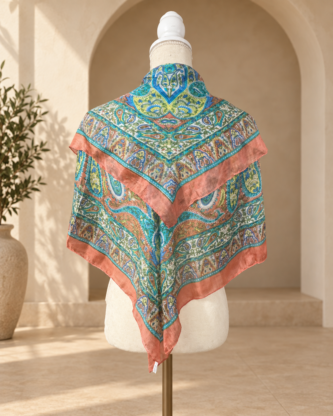 Mascada Paisley · Coral