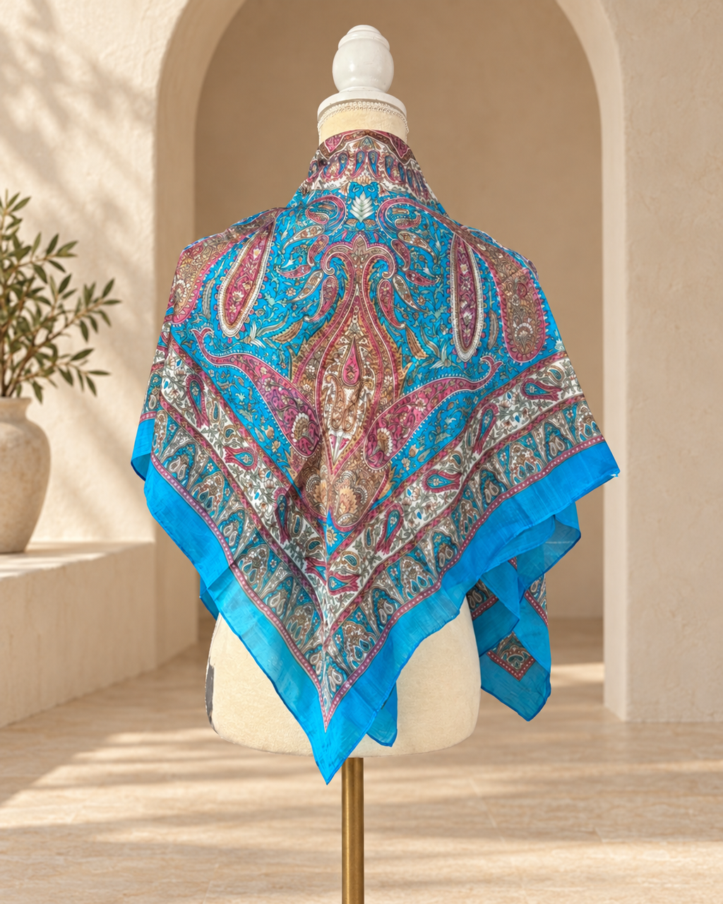 Mascada Paisley · Turquesa