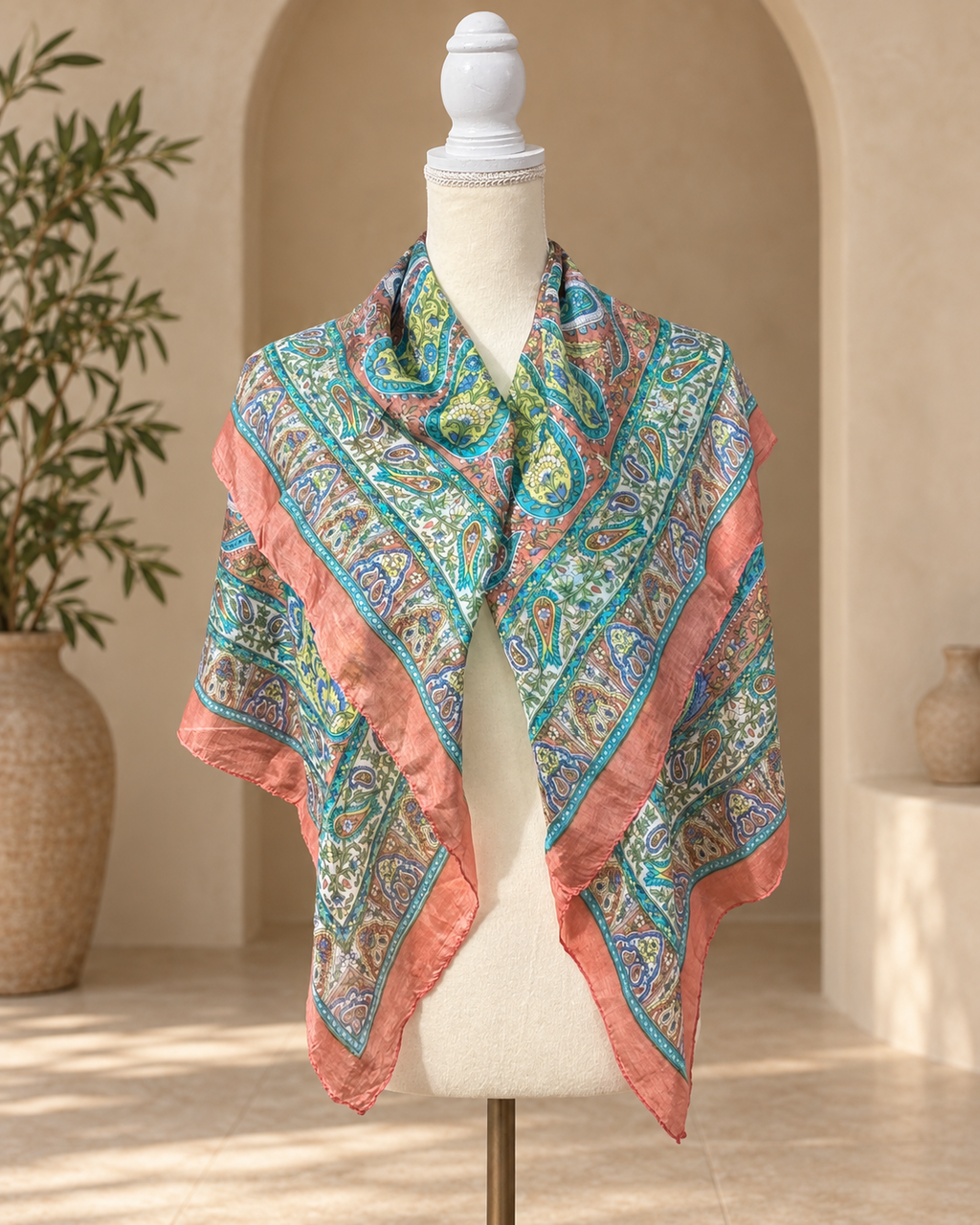 Mascada Paisley · Coral