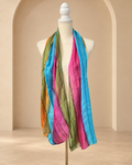 Mascada Degradada · Azul, Fucsia y Verde Olivo