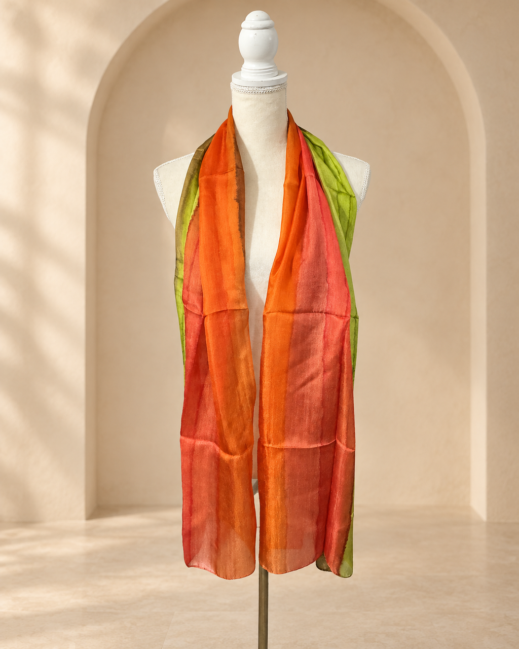 Mascada Degradada · Naranja, Coral y Verde