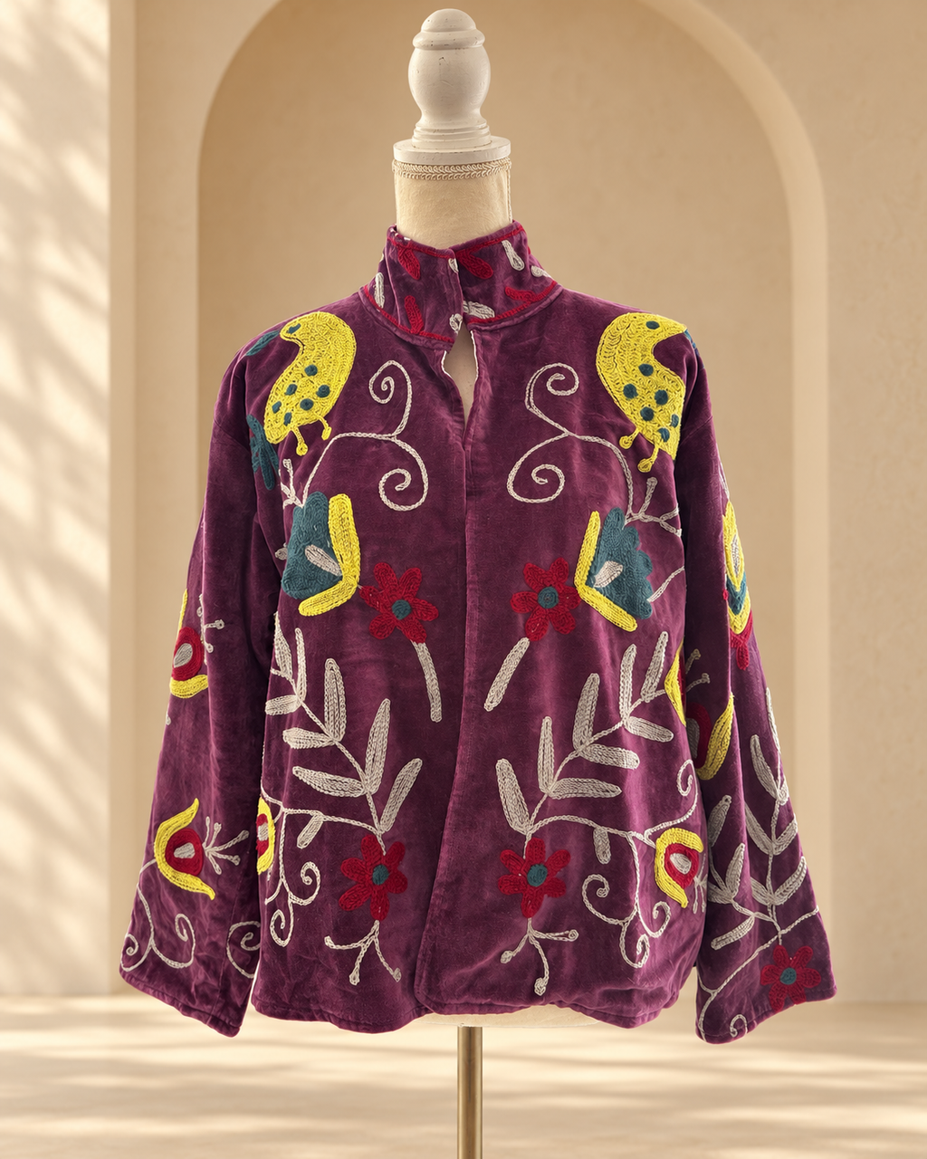 Blazer Suzani Velvet · Morado Ciruela