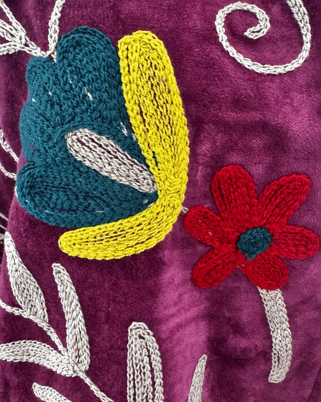 Blazer Suzani Velvet · Morado Ciruela