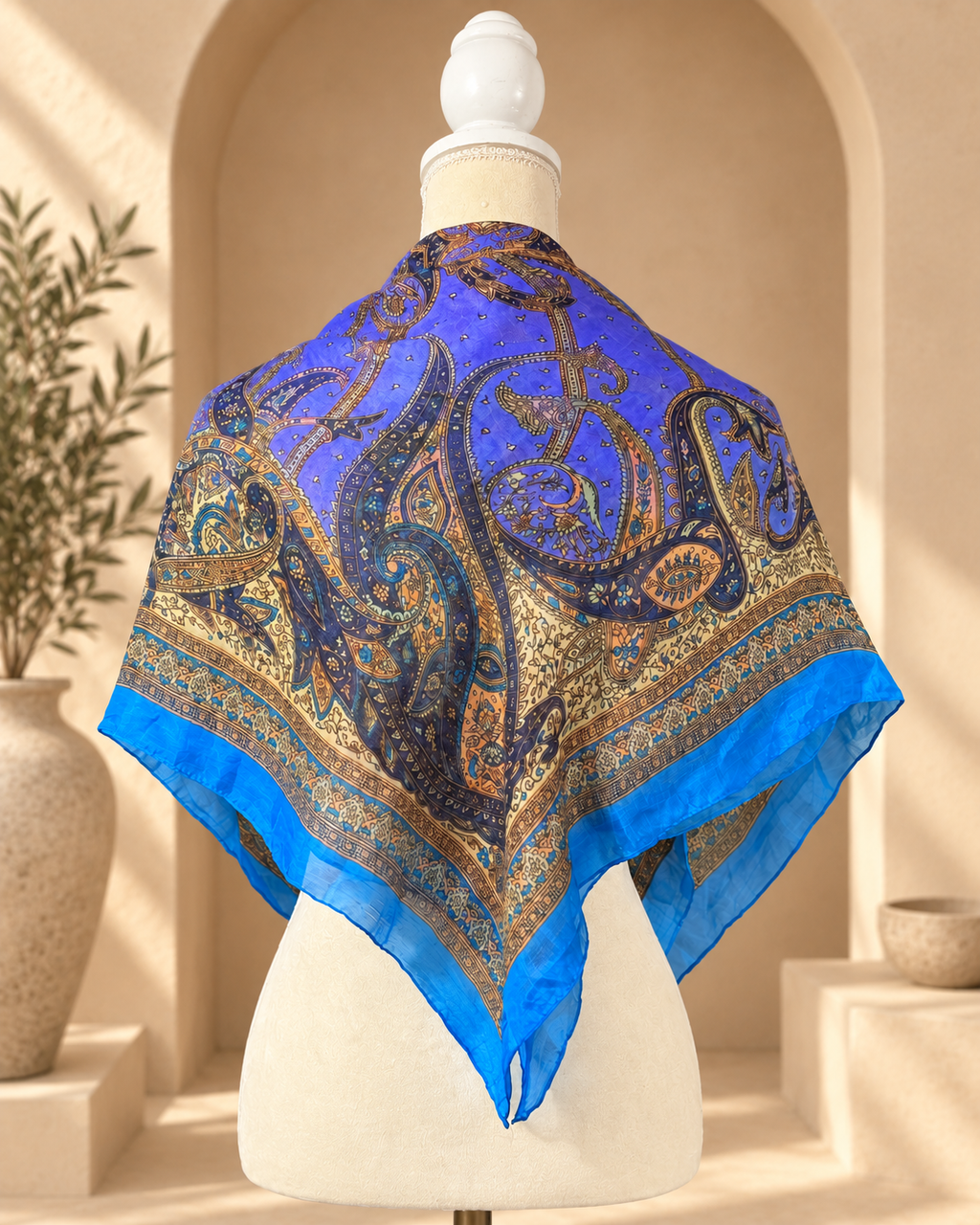 Mascada Paisley · Azul Cobalto