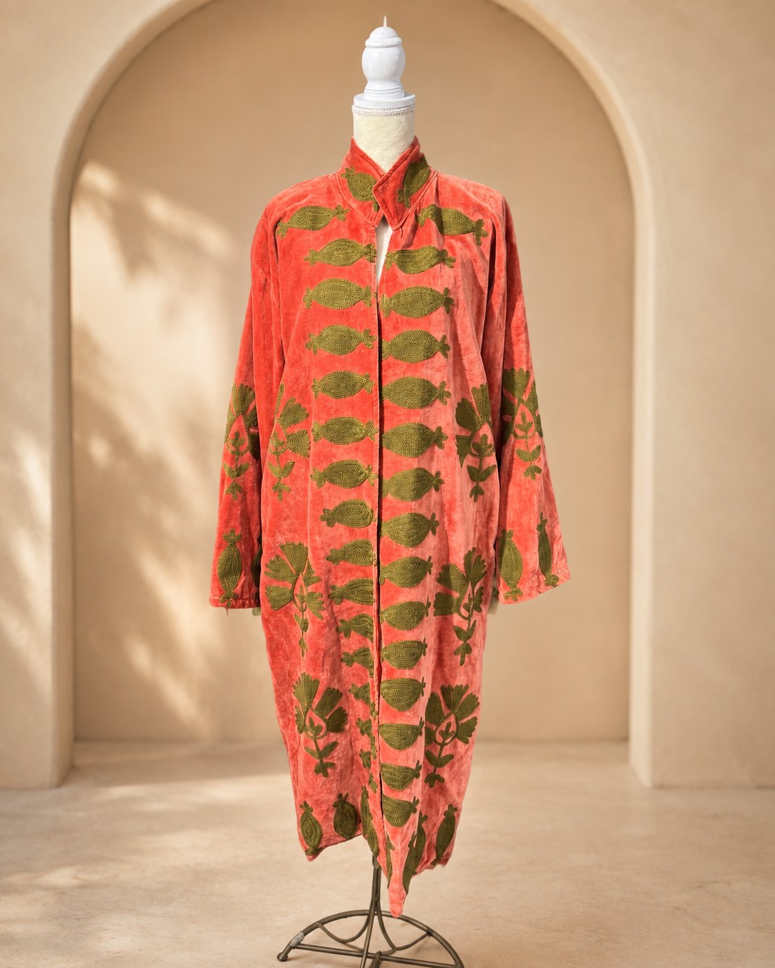 Blazer Suzani Velvet Largo · Coral Arena