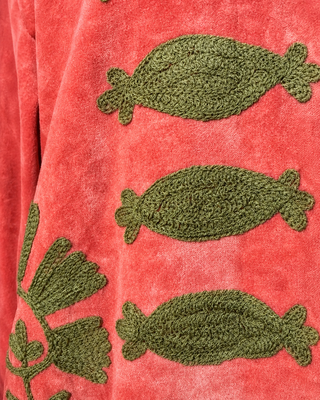 Blazer Suzani Velvet Largo · Coral Arena
