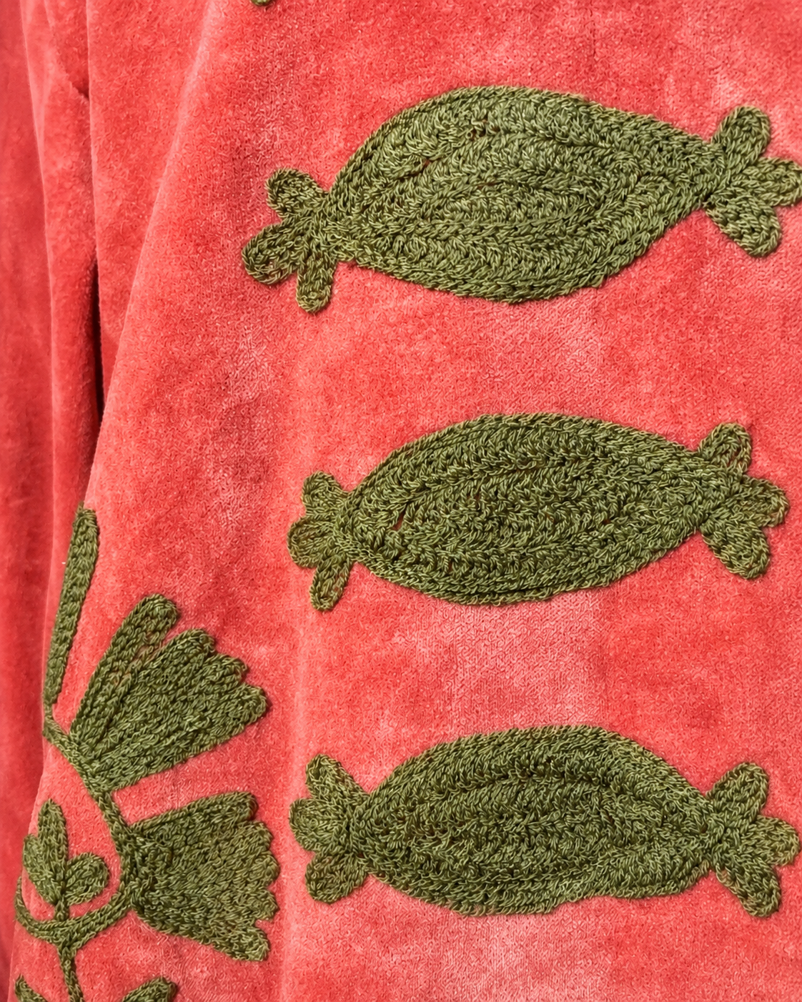 Blazer Suzani Velvet Largo · Coral Arena