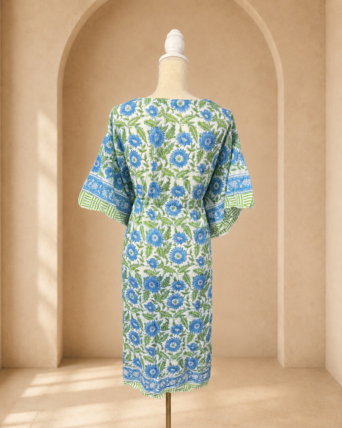 Kaftán Medio Estampado · Jardín Celeste