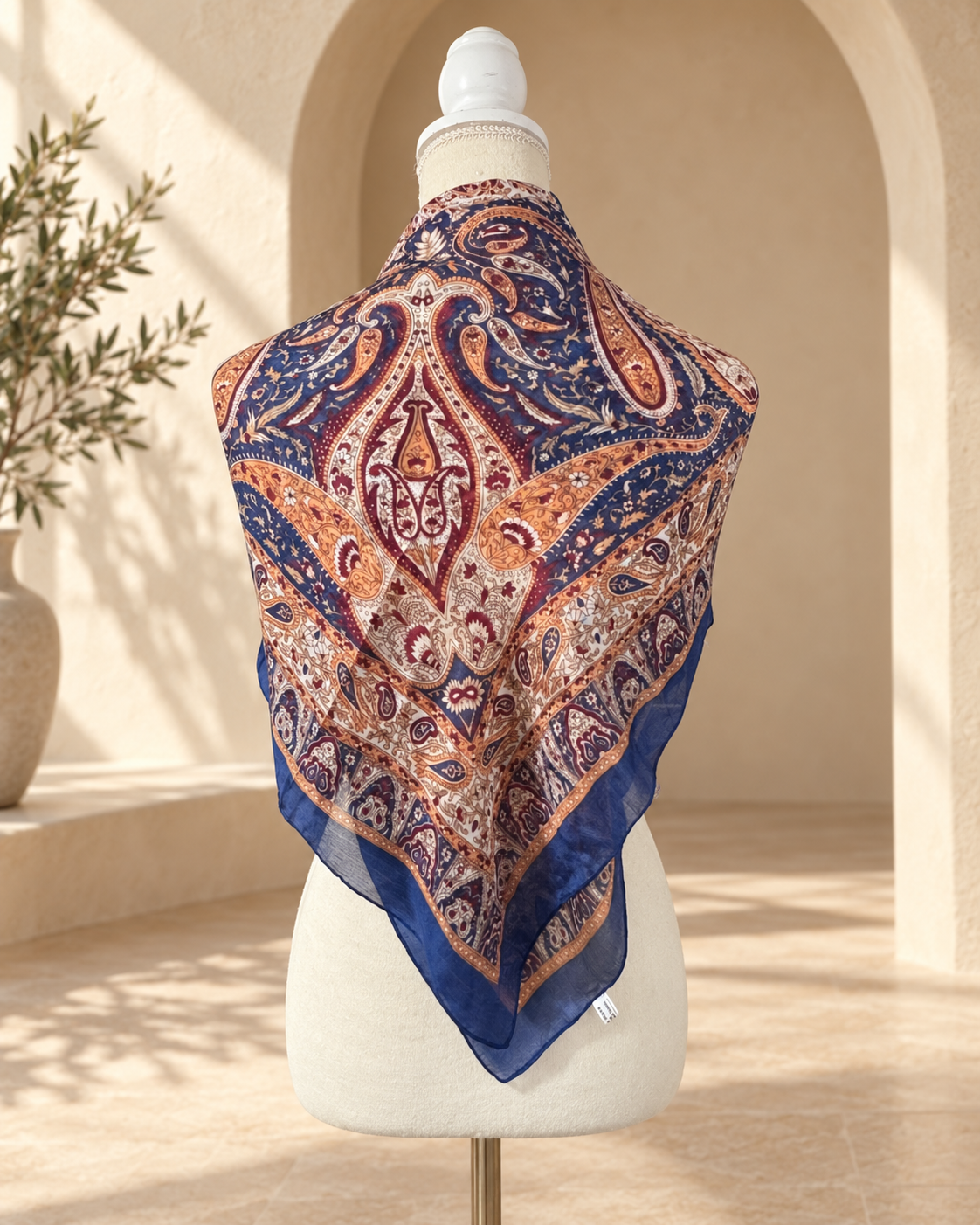 Mascada Paisley · Azul Índigo