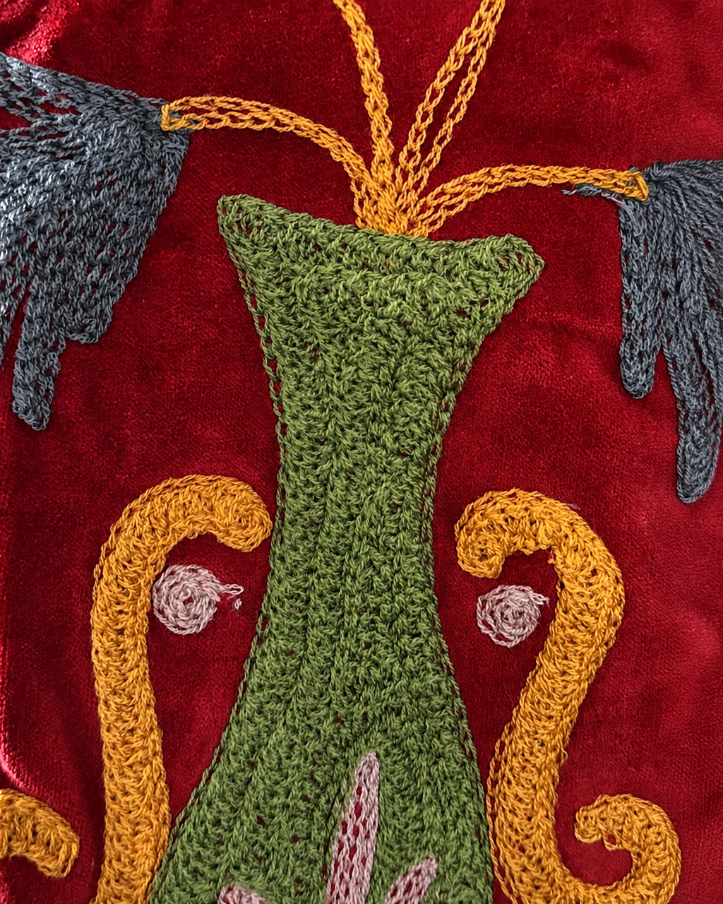 Blazer Suzani Velvet · Jardín Carmesí
